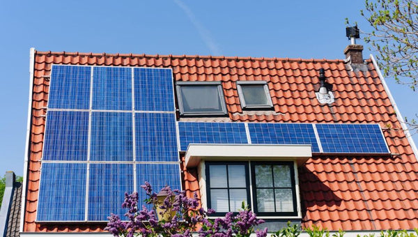 solar panel on roof