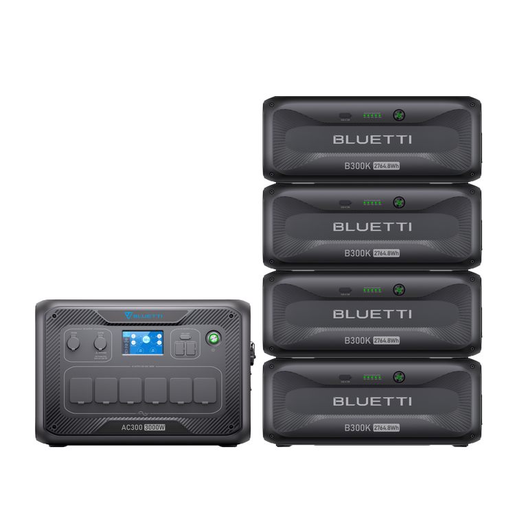 BLUETTI AC300+B300K Home Battery Backup | 3.000W 2.764,8Wh