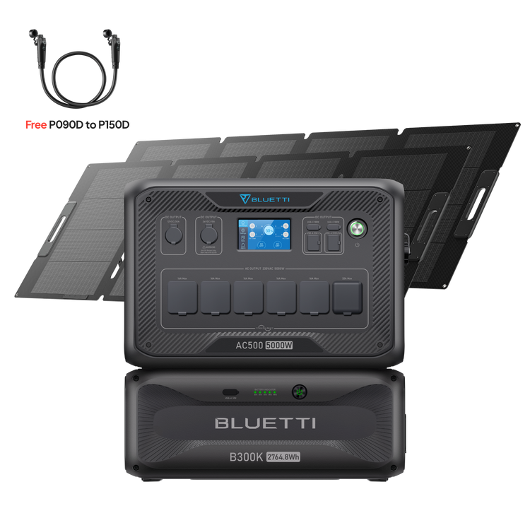 BLUETTI AC500 + B300K Home Battery Backup
