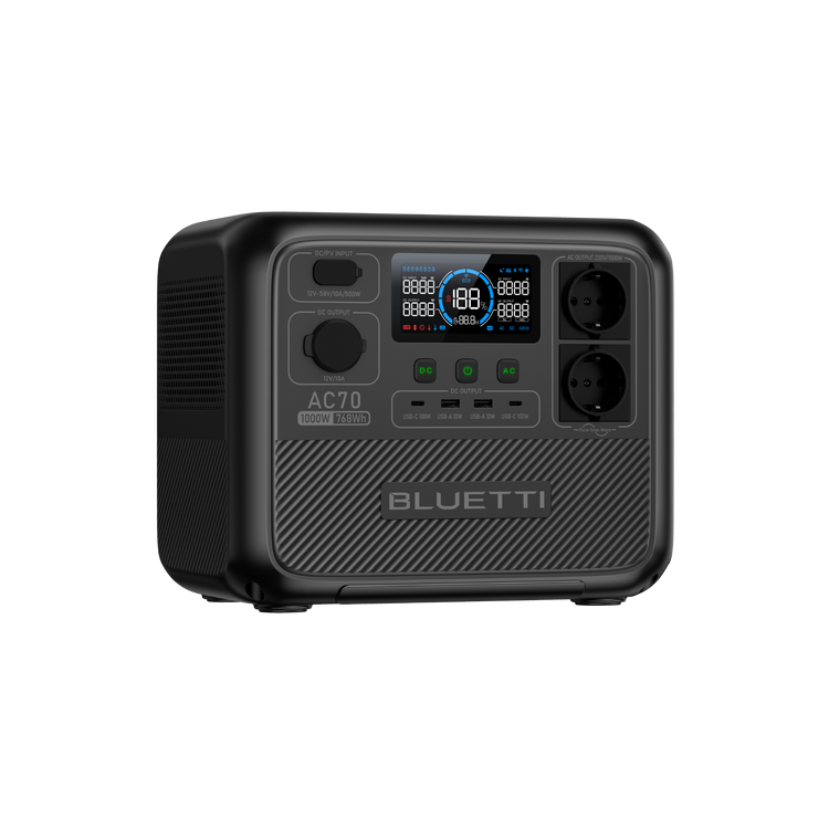 BLUETTI AC70 Портативна Електростанція | 1000 Вт 768 Вт·год (Ukraine)