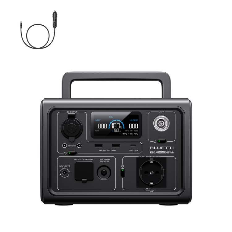 BLUETTI EB3A Portable Power Station | 600W 268Wh