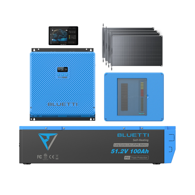 BLUETTI RV5+B4810+Epanel+Epad+2*200W All-in-One RV Solar System