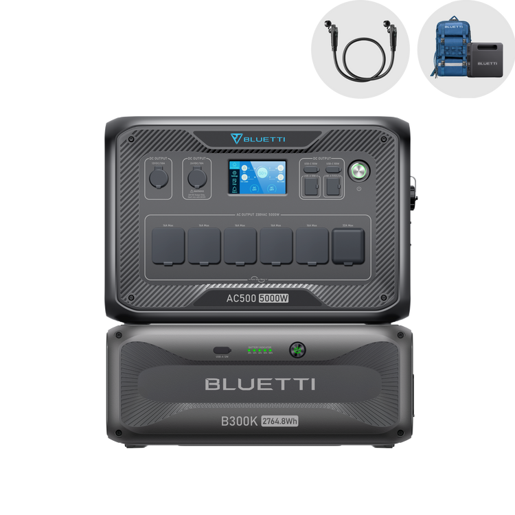 BLUETTI AC500 + B300K Home Battery Backup