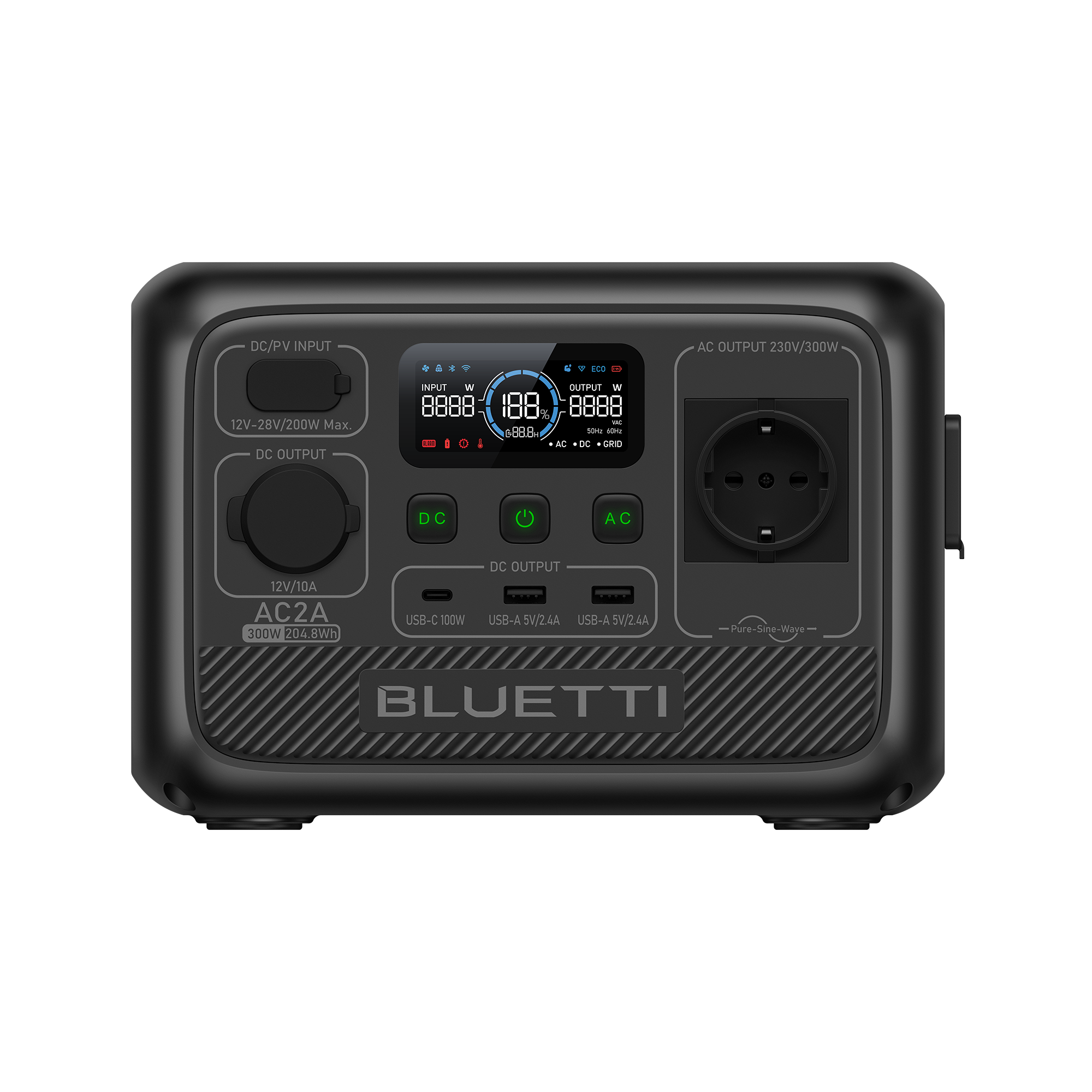 ポータブル電源 BLUETTI AC2A 204Wh/300W 楽天市場】【クーポン利用で19,800円】BLUETTI ポータブル電源