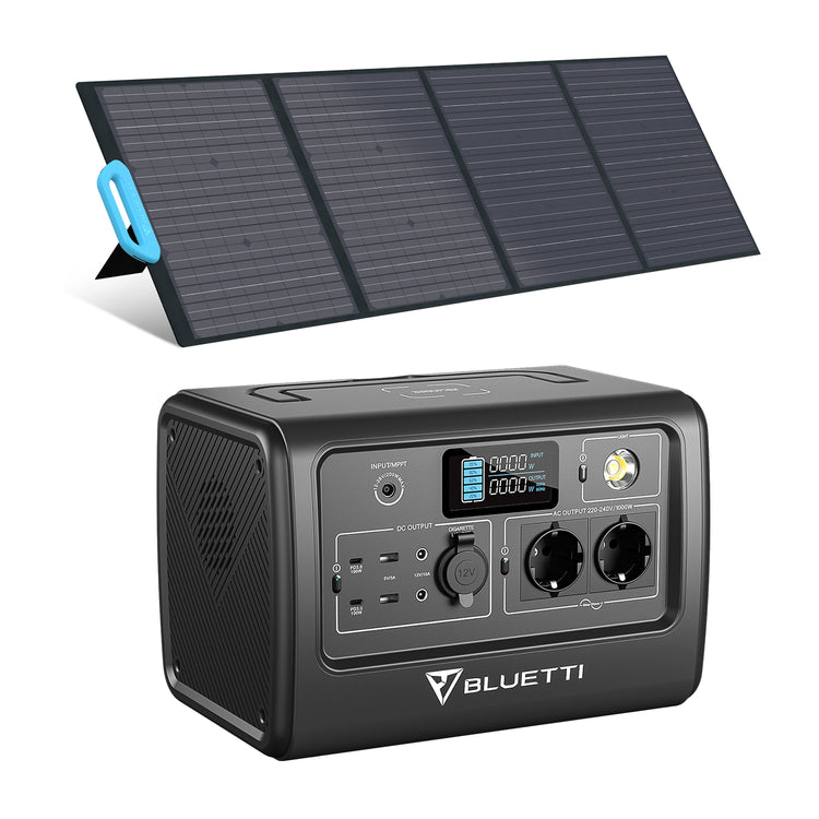 BLUETTI EB70+120W Solar Generator Kit