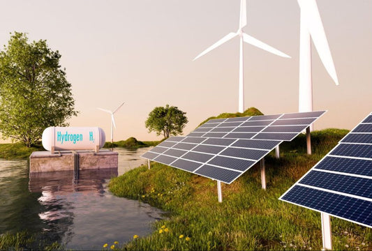 hydrogen fuel storage and solar panel
