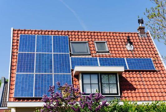 solar panel on roof