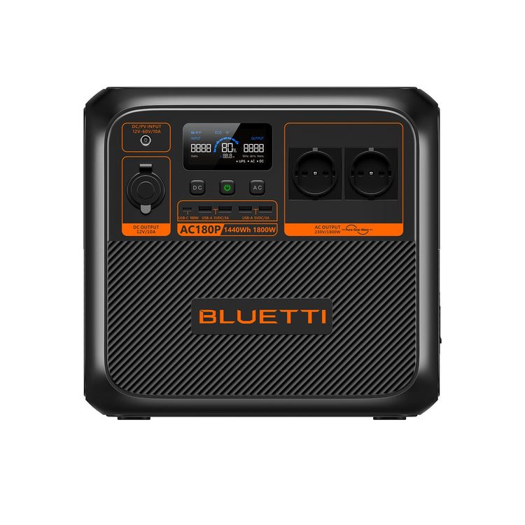 Central eléctrica solar portátil BLUETTI AC180P | 1800W 1440Wh