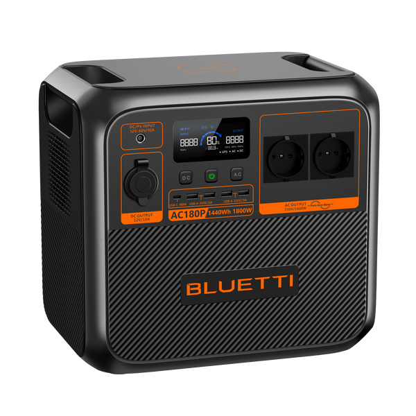 BLUETTI AC180P draagbare zonne-energiecentrale | 1800W 1440Wh