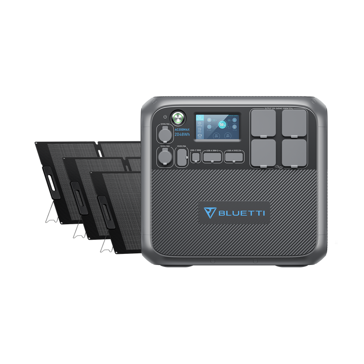 BLUETTI AC200MAX+PV200 Trealamh Gineadóir Gréine