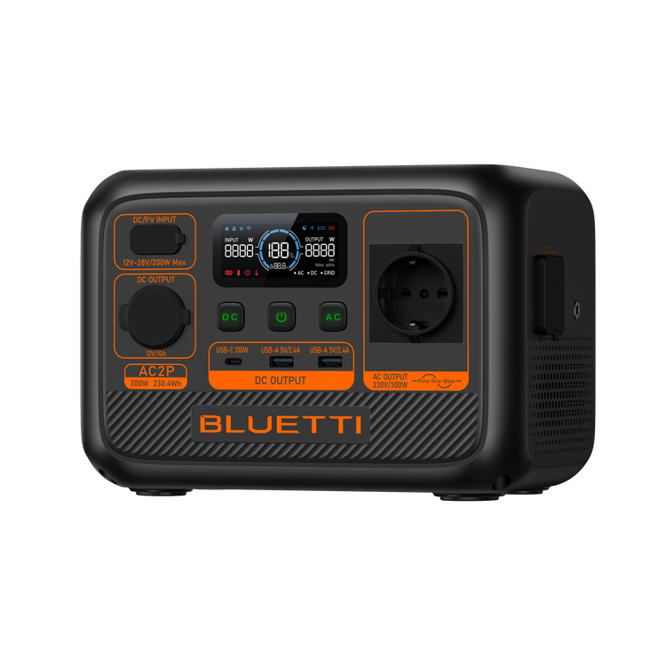 BLUETTI AC2P Portable Power Station | 300W 230,4Wh