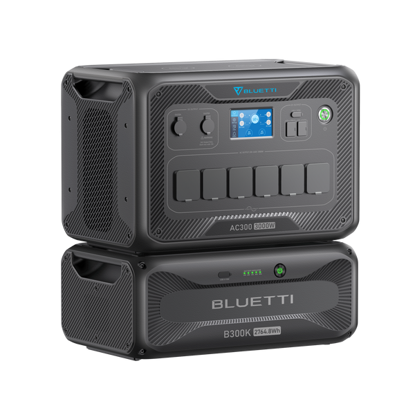 Backup de bateria doméstica BLUETTI AC300 + B300K | 3.000W 2.764,8Wh
