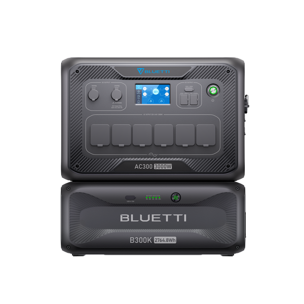 Backup de bateria doméstica BLUETTI AC300 + B300K | 3.000W 2.764,8Wh