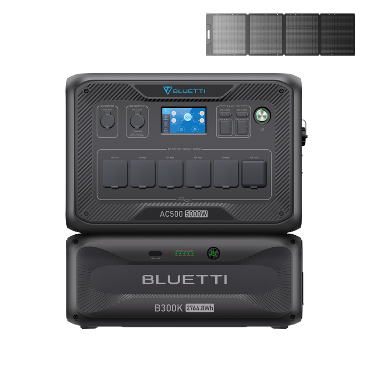 BLUETTI AC500 + B300K Home Battery Backup