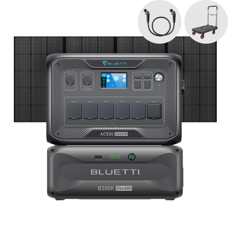Bluetti AC500 + B300S/B300K Home Battery Battery Backup