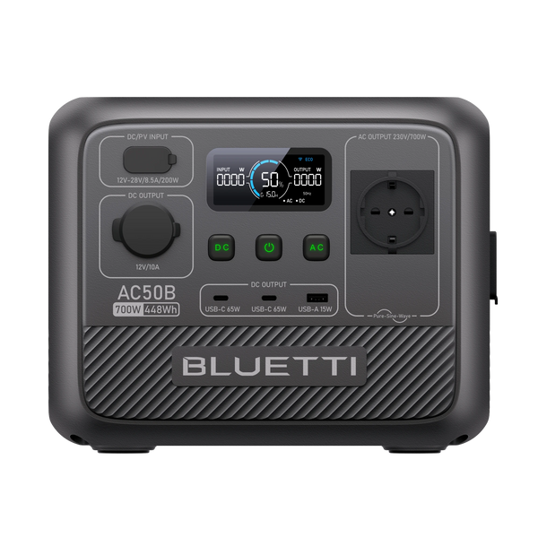 BLUETTI AC50B bärbar kraftstation | 700W 448Wh