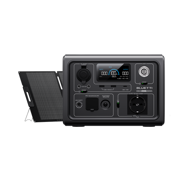 Kit gerador solar BLUETTI EB3A + MP200