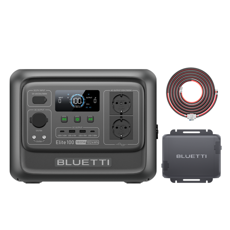 BLUETTI Elite 100 V2+200W Solar Generator Kit