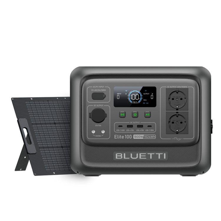 BLUETTI Elite 100 V2+200W Solar Generator Kit