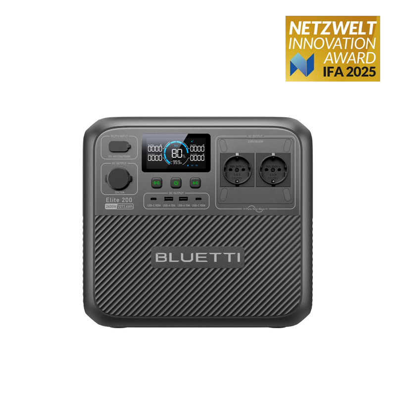 BLUETTI Elite 200 V2 Portable Power Station | 2.600W 2.073,6Wh