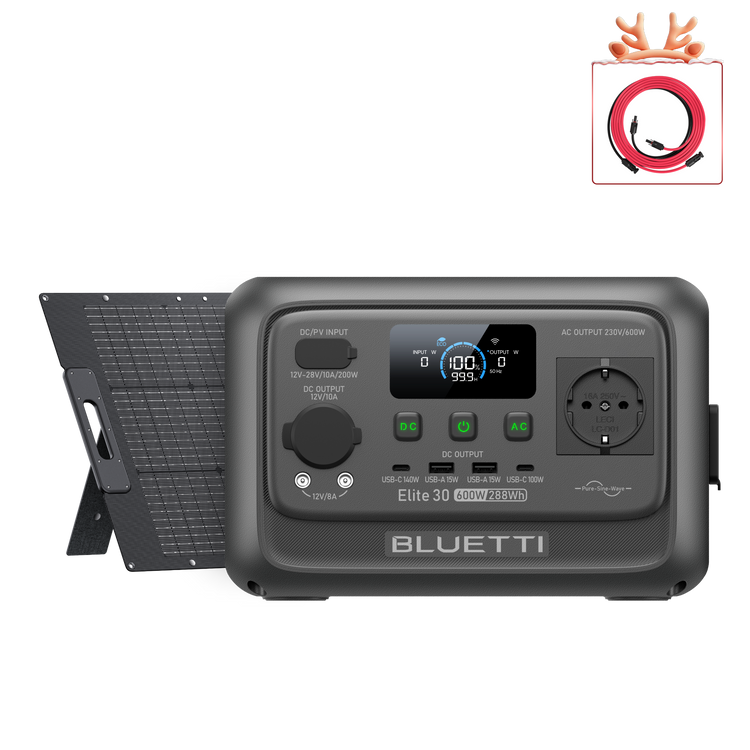 BLUETTI Elite 30 V2 Portable Power Station | 600W 288Wh