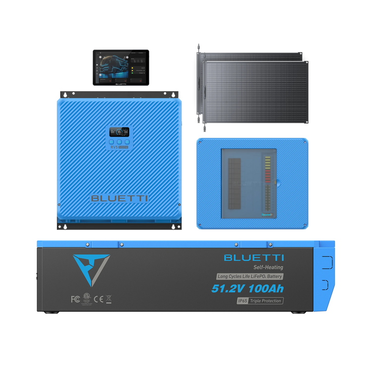 BLUETTI RV5+B4810+Epanel+Epad+200W All-in-One RV Solar System