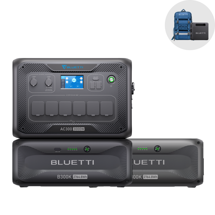 BLUETTI AC300+B300K Home Battery Backup | 3.000W 2.764,8Wh
