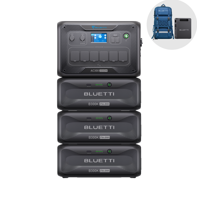 BLUETTI AC300+B300K Home Battery Backup | 3.000W 2.764,8Wh