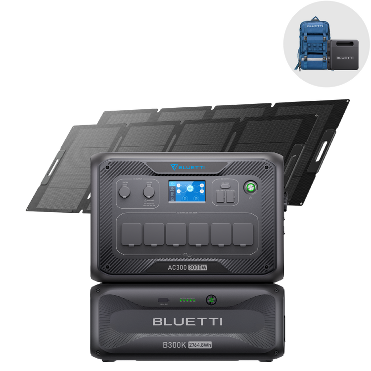 BLUETTI AC300+B300K Home Battery Backup | 3.000W 2.764,8Wh