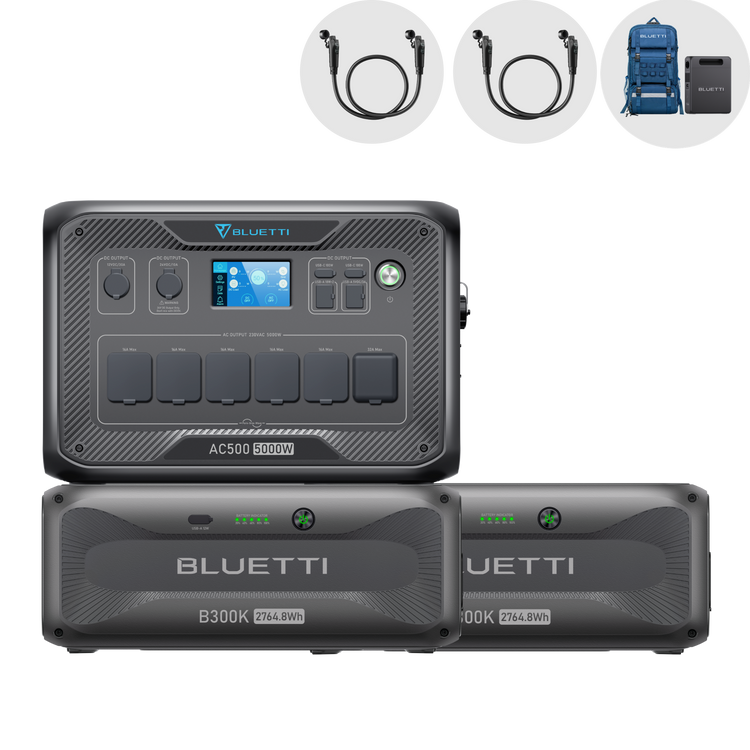 Bluetti AC500 + B300S/B300K Home Battery Battery Backup