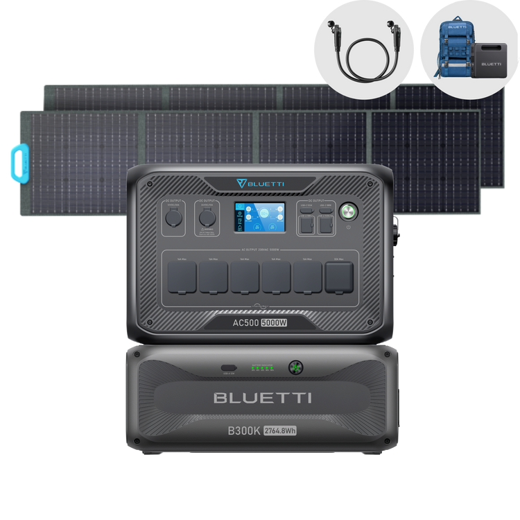 Bluetti AC500 + B300S/B300K Home Battery Battery Backup