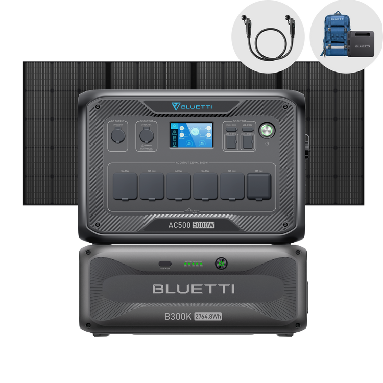 Bluetti AC500 + B300S/B300K Home Battery Battery Backup
