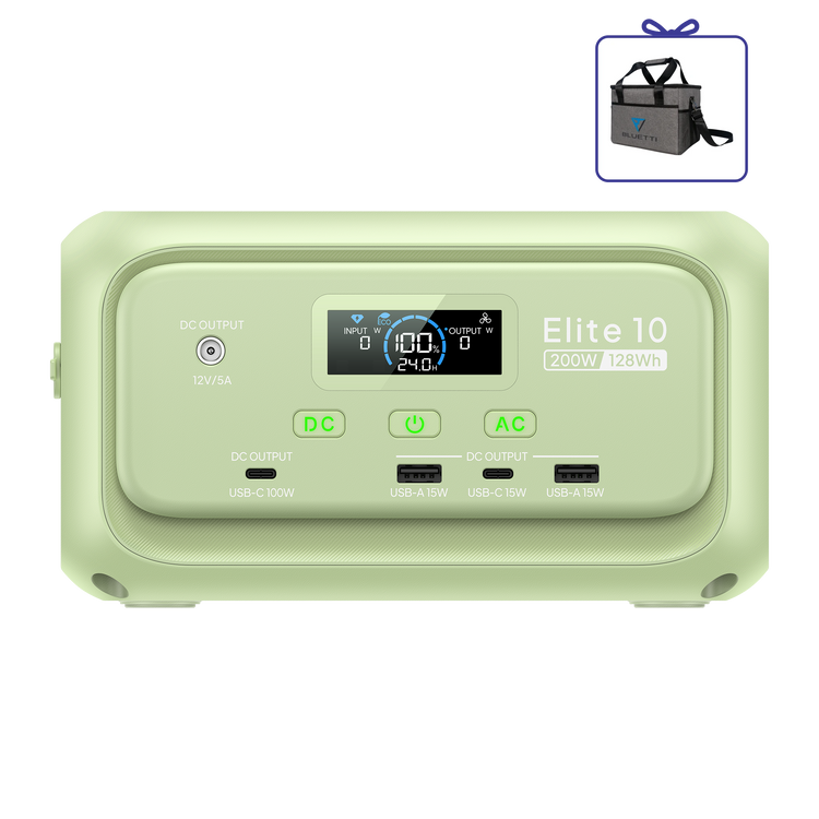 BLUETTI Elite 10 Mini Power Station | 200W 128Wh
