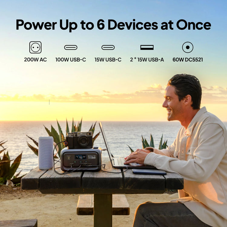 BLUETTI Elite 10 Mini Power Station | 200W 128Wh