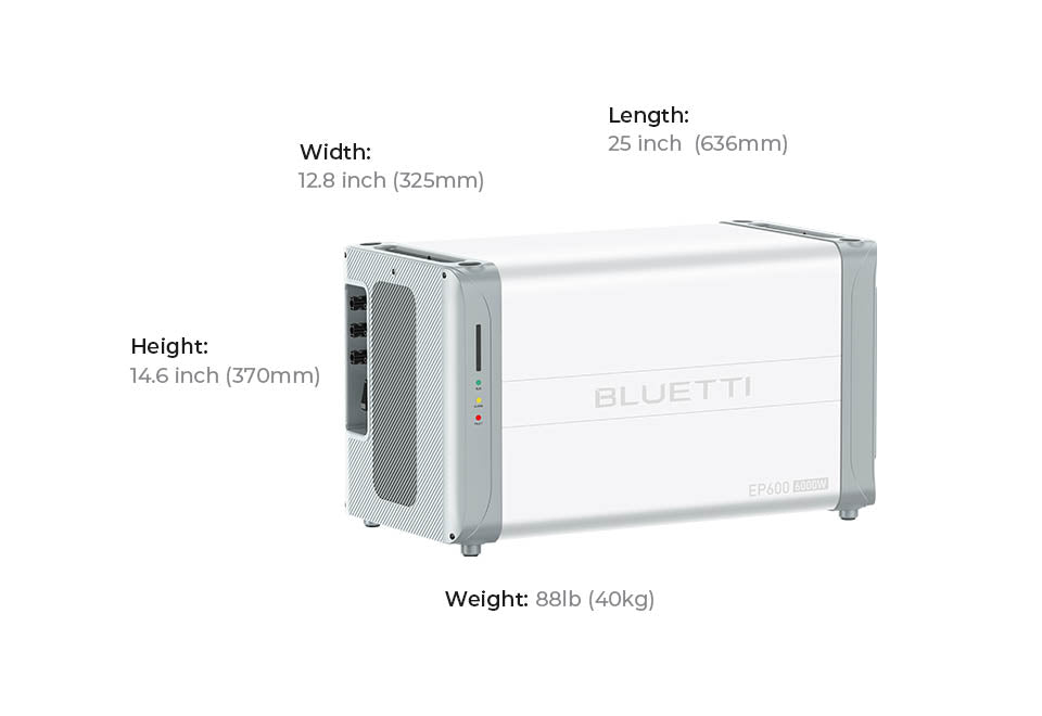 Bluetti EP600 et 3x B500 Batterie Backup pour maison autonome