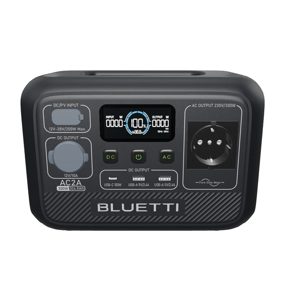 BLUETTI AC2A bärbar kraftstation | 300W 204,8Wh