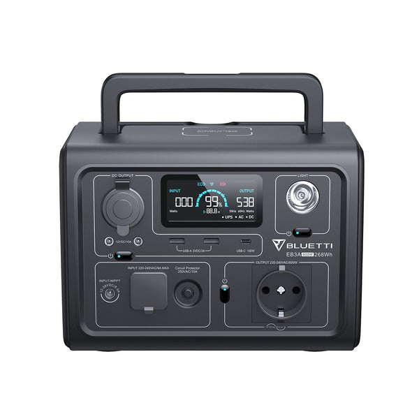 Kit gerador solar BLUETTI EB3A + MP200