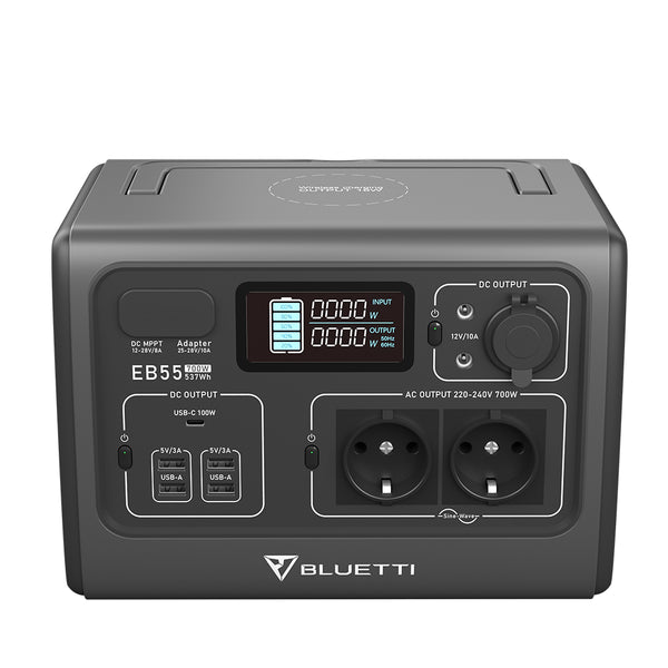 Kit gerador solar BLUETTI EB55 + MP200